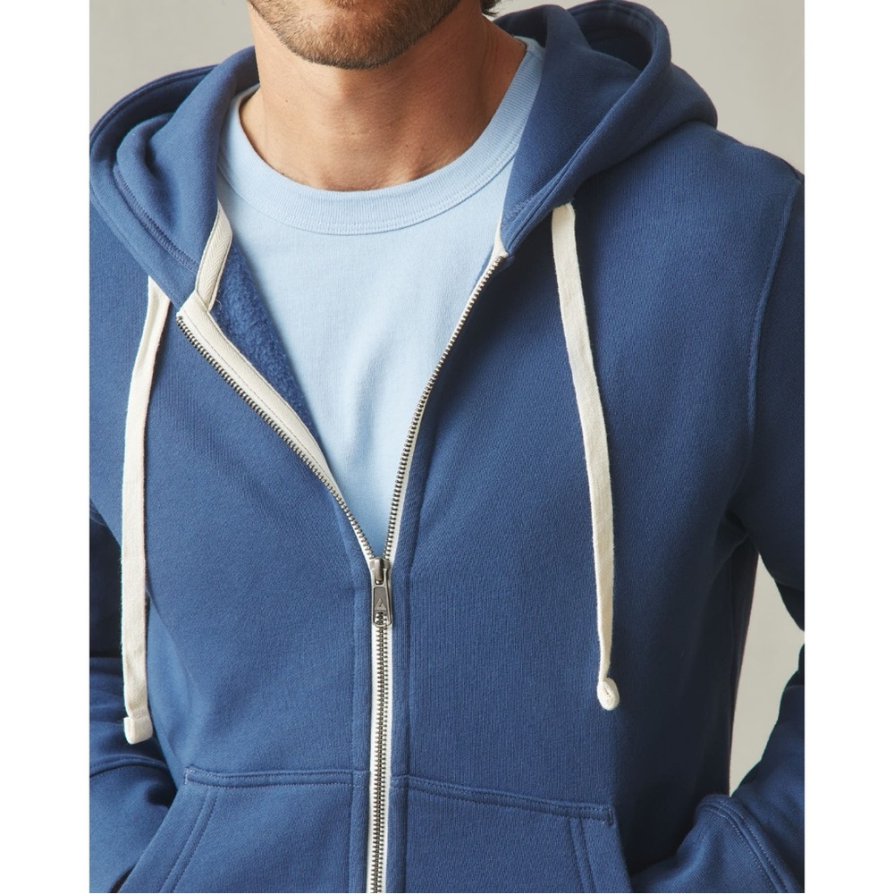 American Giant Classic Navy Hoodie - Picture 3 of 14